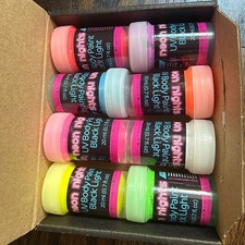 Neon Nights UV Body Paint Set 8 Colors 20ml Black Light Original German