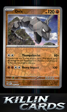 Reverse Holofoil Onix 095/165 Pokemon Uncommon SV: Scarlet & Violet 151 Card NM
