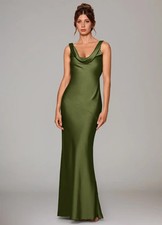 Azazie Rylina Mermaid Stretch Satin Dress Brand New NO IMPORT FEES
