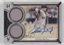 2018 Museum Collection Signature Swatches Dual Relic /299 Steven Matz Auto 2t7