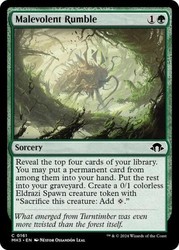 Malevolent Rumble 161 Modern Horizons 3 Foil