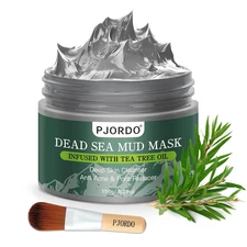 Dead Sea Mud Mask with Tea Tree Oil Deep Pore Cleanser for Face & Acne Care