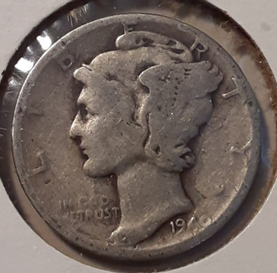 1940 Mercury Dime 10c Philadelphia Mint 90% US Silver (#174-12920/RBJ)