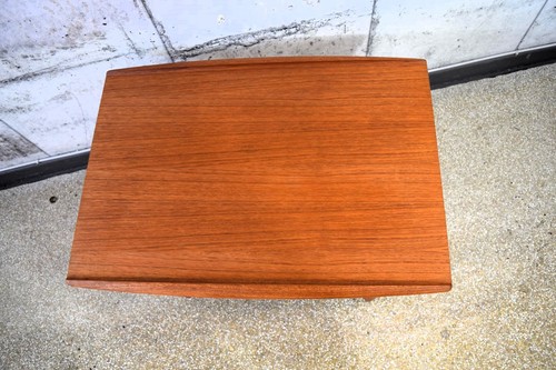 50er 60er Jahre Grete Jalk für Glostrup massiv Teak Couchtisch, Beistelltisch. - Bild 2 von 4
