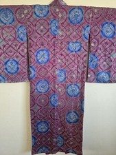 1910s,Antique Japanese Silk KIMONO Robe , Haori,Gown, Dressing,Lingerie, 114