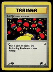 Sleep! (Rocket's Secret Machine) 79/82 Team Rocket 1st Edition Common Trainer