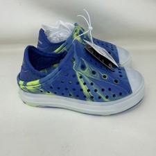 Skechers Foamies Solar Beamz Slip-On Water Shoes Blue White Toddler Size 8