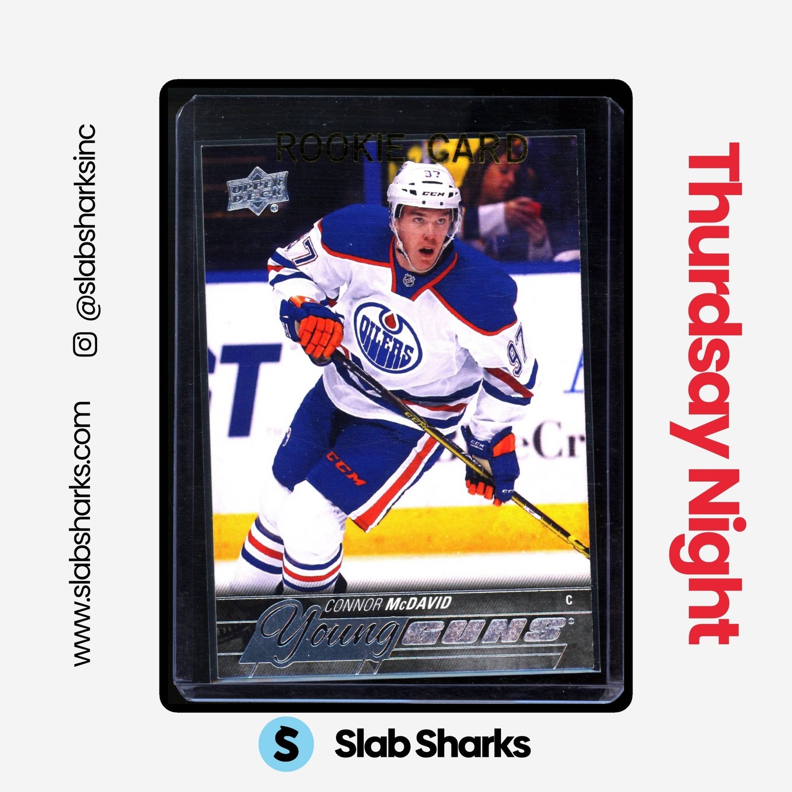 2015 UPPER DECK #201 CONNOR MCDAVID YOUNG GUNS RC ROOKIE