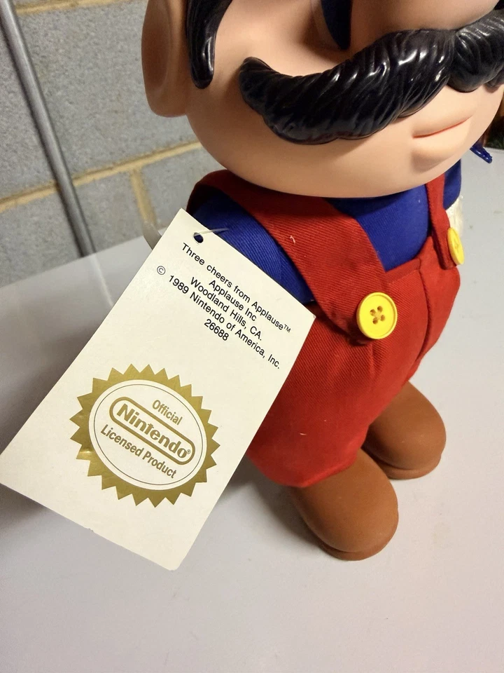 NUEVO 1989 Applause Vintage Super Mario Bros 2 Nintendo 7.5" Figura con etiquetas Foto 4 de 4