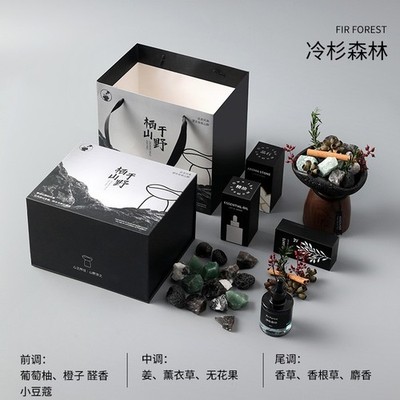 Aromatherapy Essential Oils Gift Set Ceramic Crystal Diffuser Organic Fragrance
