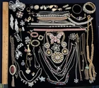 Huge Lot Vtg to Now Rhinestone Brooches Necklaces Costume Jewelry All Wearable