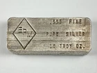EPM 10 oz Poured Silver Loaf Bar - Vintage Silver Bar