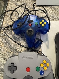 Nintendo 64 N64 Console Bundle 2 Controllers Untested Powers On