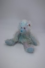 Ty Beanie Babies PUNKIES - TWIZZLES the Bear blue colourful rainbow soft toy