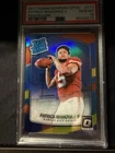 2017 DONRUSS OPTIC PATRICK MAHOMES RC #177 RED/YELLOW CHIEFS PSA 10 "HIGH END"