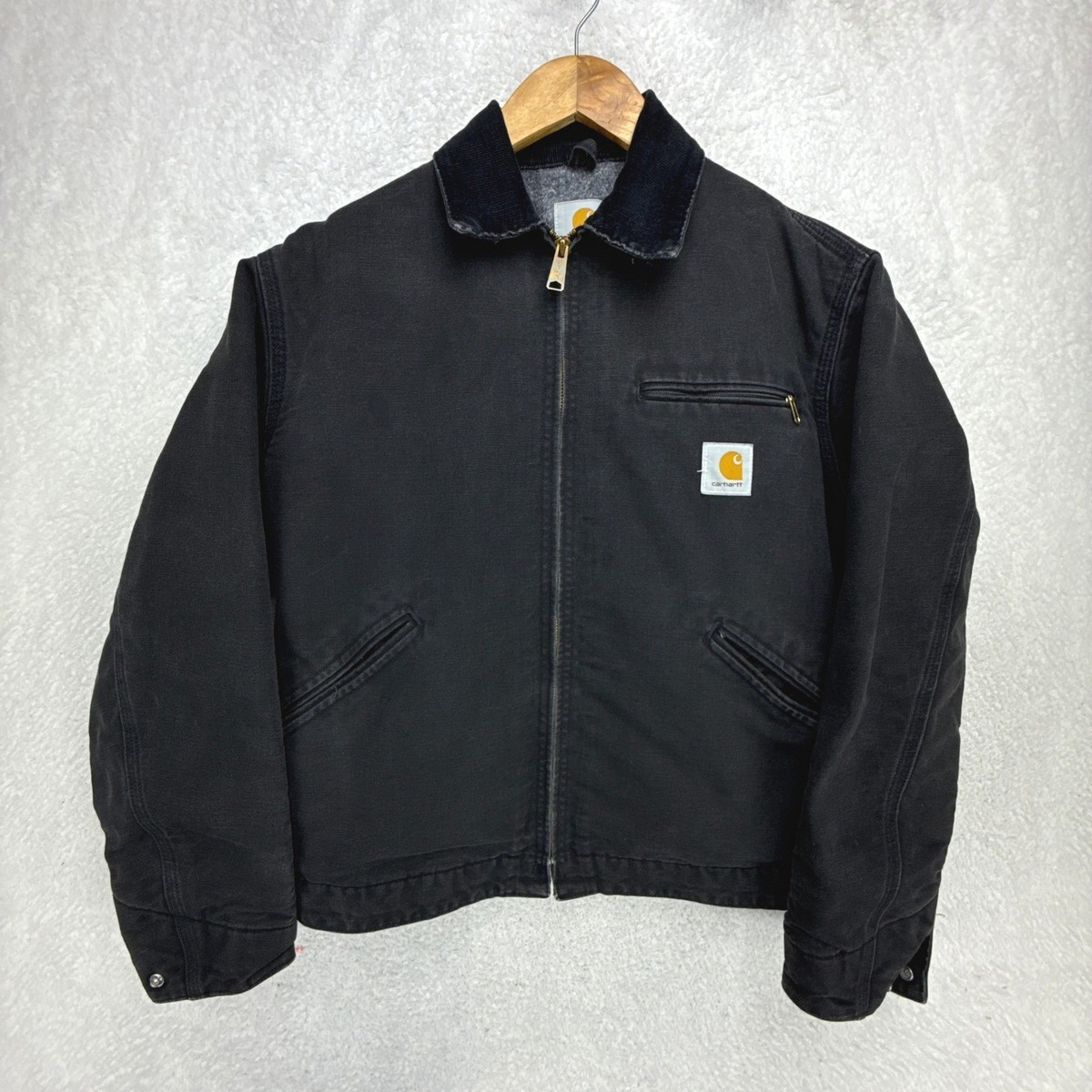 Carhartt JB105 ジャケット Carhartt Detroit Jacket Blanket Lined Mens Medium 38 J01 JB105 BLK