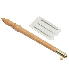 Tambour Hook Beech Wood Embroidery Hook With 3 Needles Tambour Embroidery Kit