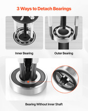21-in-1 Bearing Puller Set, 21 PCS 3-Jaw Hook Puller for Internal External Bear