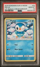 Build a Bear Pokemon Card Piplup Promo Trading Card TCG PSA 10 Graded
