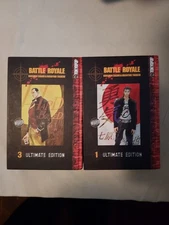 Battle Royale Ultimate Edition Vol 1 & 3 Koushun Takami Manga Hardcover OOP