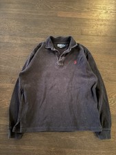 VTG 90S POLO RALPH LAUREN 100 COTTON LONG SLEEVE COLLARED KNIT POLO SHIRT MENS