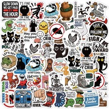 Watersay 300pcs Funny Stickers for Adults 15 Sheets Humor Sticker Bulk Pack...