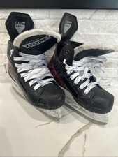 CCM Jetspeed FT680 Ice Skates Size 13 Youth Black and Red Regular Fit