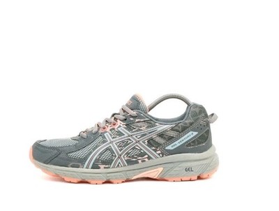 ASICS Damen Gel-Venture 6 Sneaker Grau/Rosa Synthetik Low-Top Laufschuhe EU 40