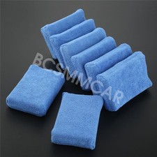 Car Microfiber Foam Sponge Polish Wax Applicator Detailing Cleaning Pad Blue 8pc Car Microfiber Foam Sponge Polish Wax Applicator Detailing Cleaning Pad Blue 8pc
