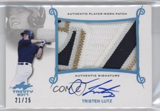 2017 Leaf Trinity Platinum Holofoil Spectrum 21/25 Tristen Lutz Patch Auto ez6