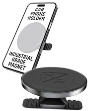 Slim Mount MS - MagSafe Compatible Car Mount, Magnetic Cell Phone Black Chrome