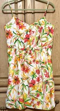 J. Crew Dress Womens Size 14 Printed Floral Seaside Cami Bright Colorful Summer