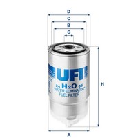Kraftstofffilter Ufi 24.H2O.05 Filtereinsatz FüR Fiat Peugeot Boxer CitroËN 244