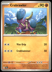 Crabrawler 087/142 Stellar Crown Common Pokemon Card