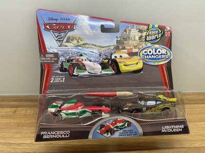 Disney Pixar Cars Color Changers 2 Pack McQueen Francesco Bernoulli  new on card