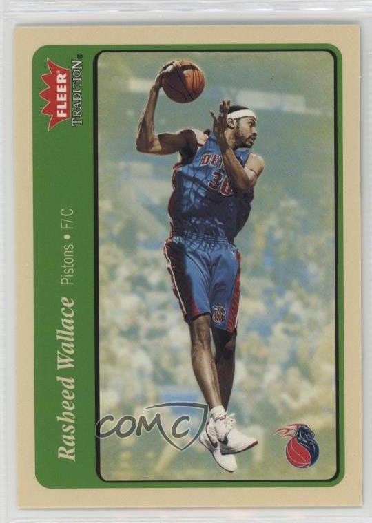 2004-05 Fleer Tradition Green Rasheed Wallace #87 2b6