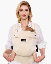 Momcozy Baby Carrier with Natural Cotton Linen Sand