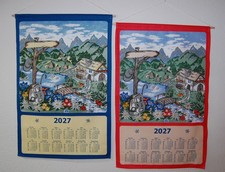 Stoffkalender groß 2027 Stoffwandkalender Te...