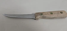 Vintage Chicago Cutlery 71S Boning Chef Knife 5" Blade Medium/Light Brown Handle