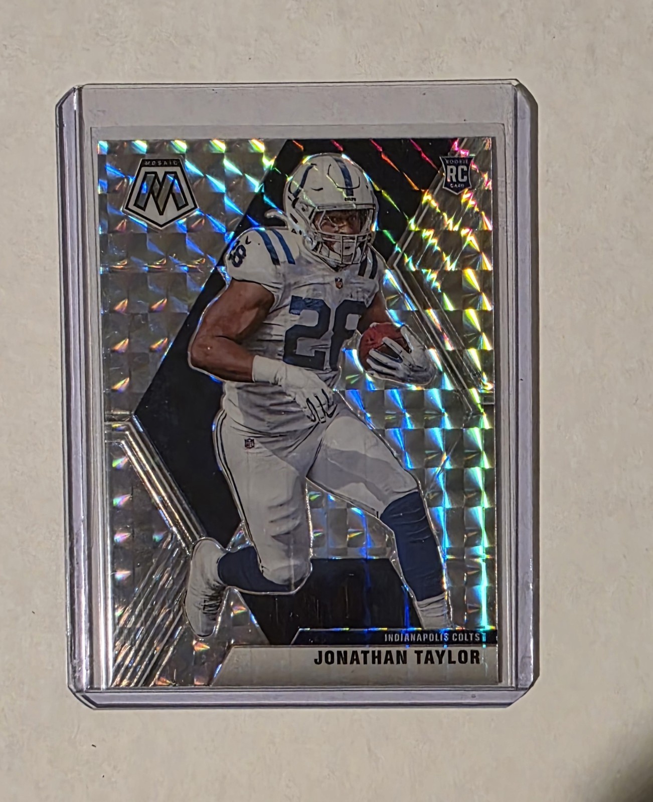 2020 Panini Mosaic - Rookies Jonathan Taylor #216 Mosaic Silver Prizm (RC)