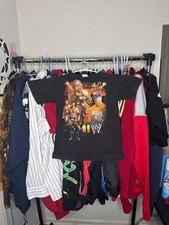 2009 WWE Youth All Over Print Graphic T-Shirt John Cena Batista Triple H Size 10