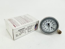 New Ashcroft 25-1009-AW-02L-1000 -XLL Pressure Gauge 2-1/2" 100PSI 316 Tube