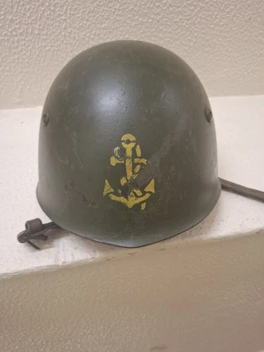 WW2 Italian Helmet Navy Badge RSI Italian Helmet Model 33 933 Rare
