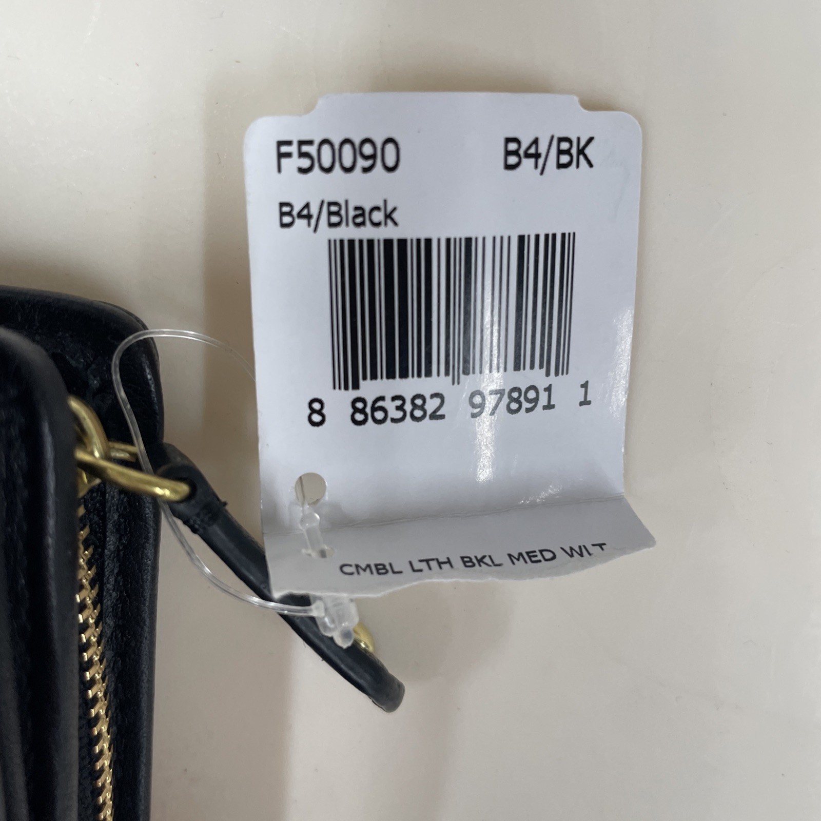 Coach Women's Zipper Wallet Black thumbnail 2