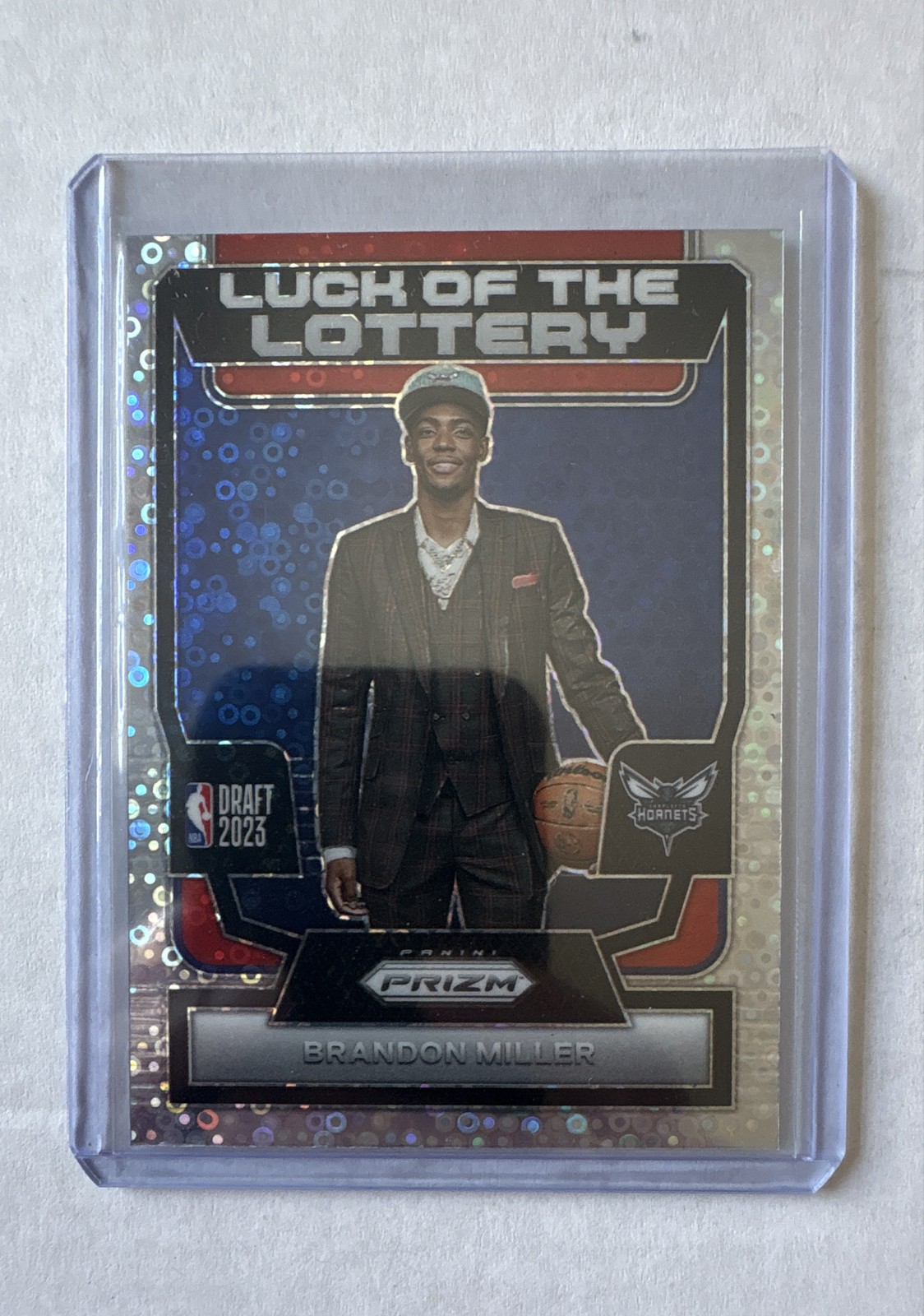 2023-24 Panini Prizm - Luck of the Lottery Brandon Miller #13 Fast Break (RC)