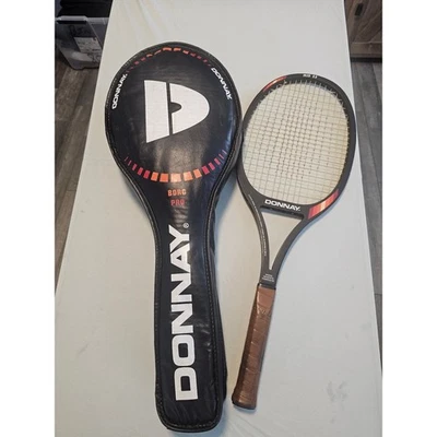 Donnay Borg Pro Mid 25 Tennis Racket Wood Graphite Composite with Cover Belgium - Photo 1/4