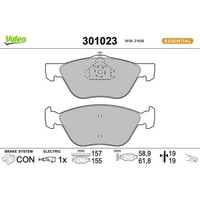 Valeo 301023 Bremsbelagsatz FüR Alfa Romeo Fiat Lancia Multipla Punto Marea 156
