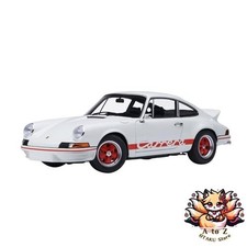 NEW AUTOart 1/18 Scale Porsche 911 Carrera 2.7 RS Grand Prix White/Red Stripes