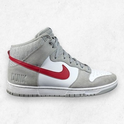 Nike Dunk High Retro SE Athletic Club White Grey Red Men's 13 DJ6152-001