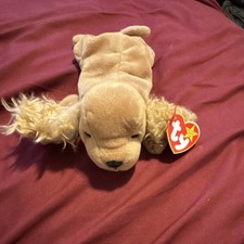Ty Beanie Babies Retired Original Plush Dog with Heart Tag